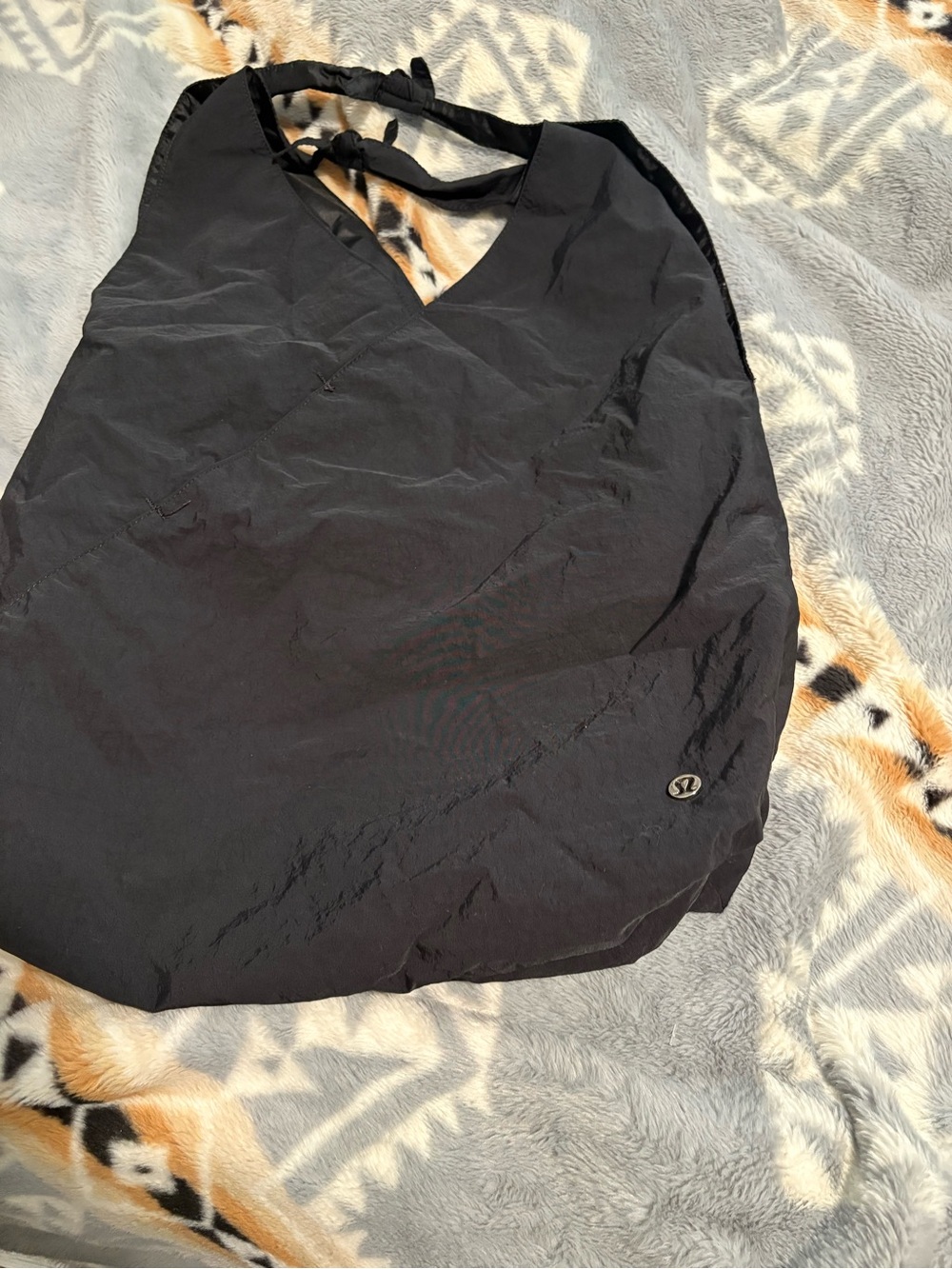 lululemon athletica Black Lightweight Shoulder Tote